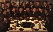 ANTHONISZ  Cornelis Banquet of Members of Amsterdam's Crossbow Civic Guard USA oil painting artist
